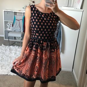 Kohl’s Blue and peach dress